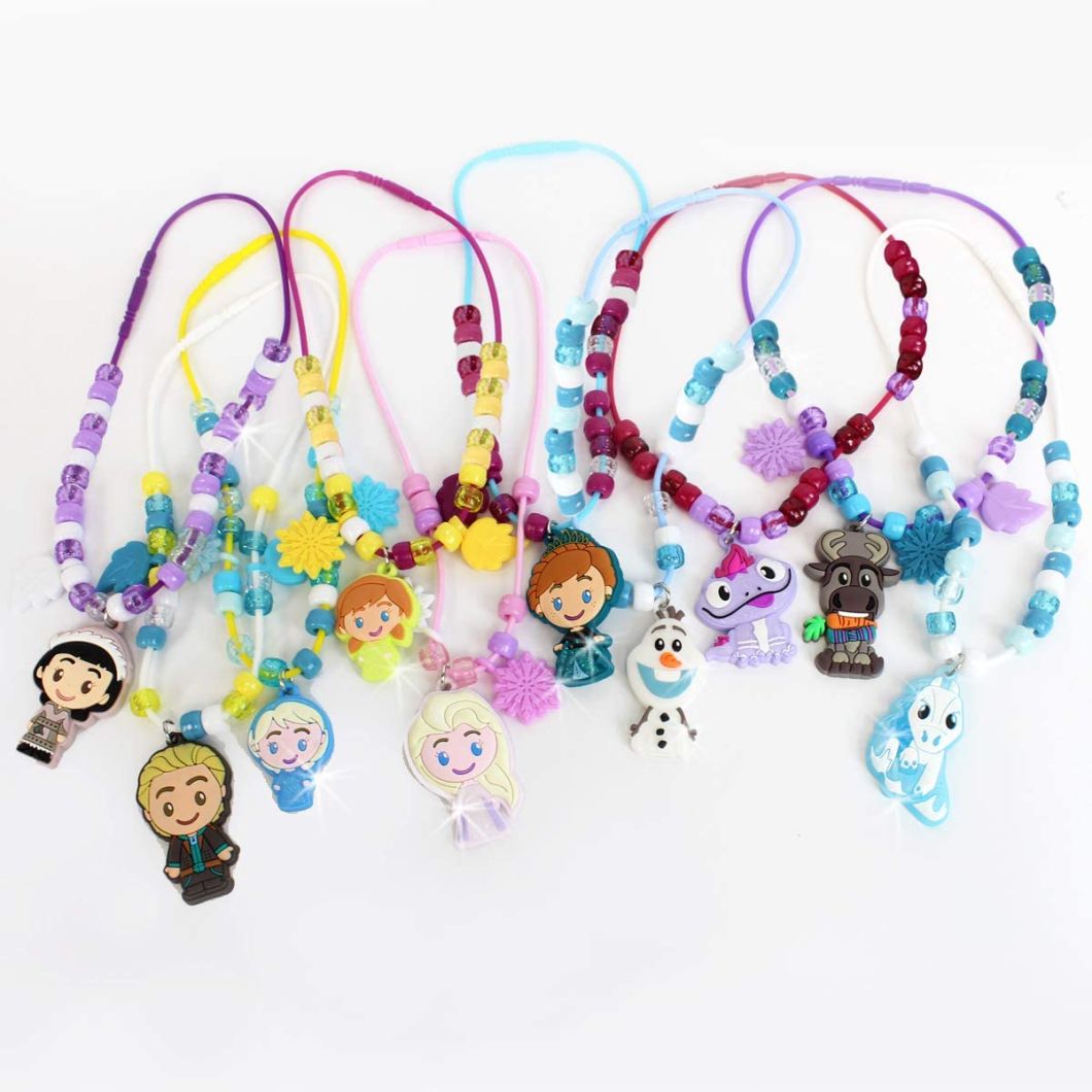 Cartoon Character Necklace Activity Set for 3 and up Kids