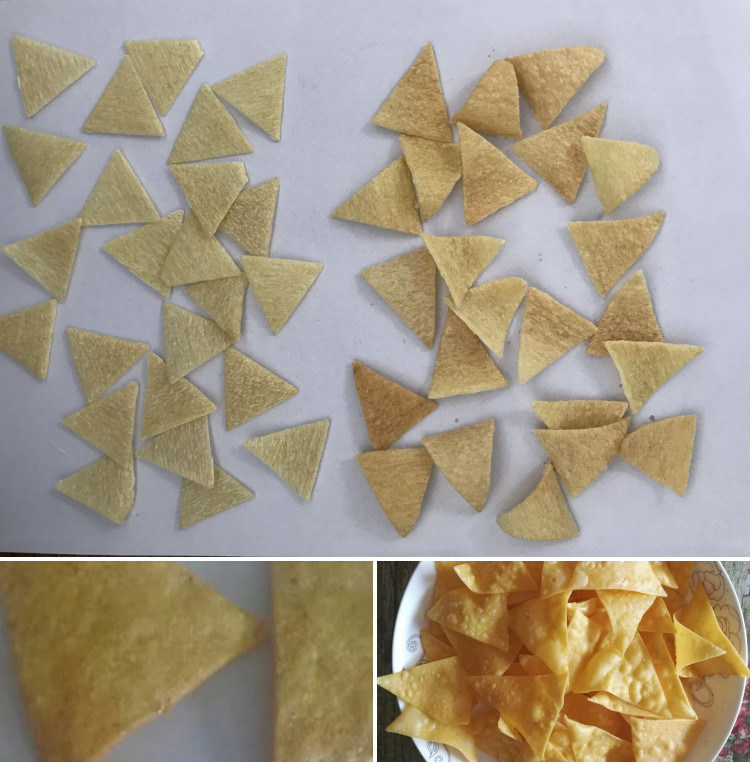 Triangle Snack Machine Triangle Corn Flakes Plant Processing Line Doritos Tortilla Chips Equipment