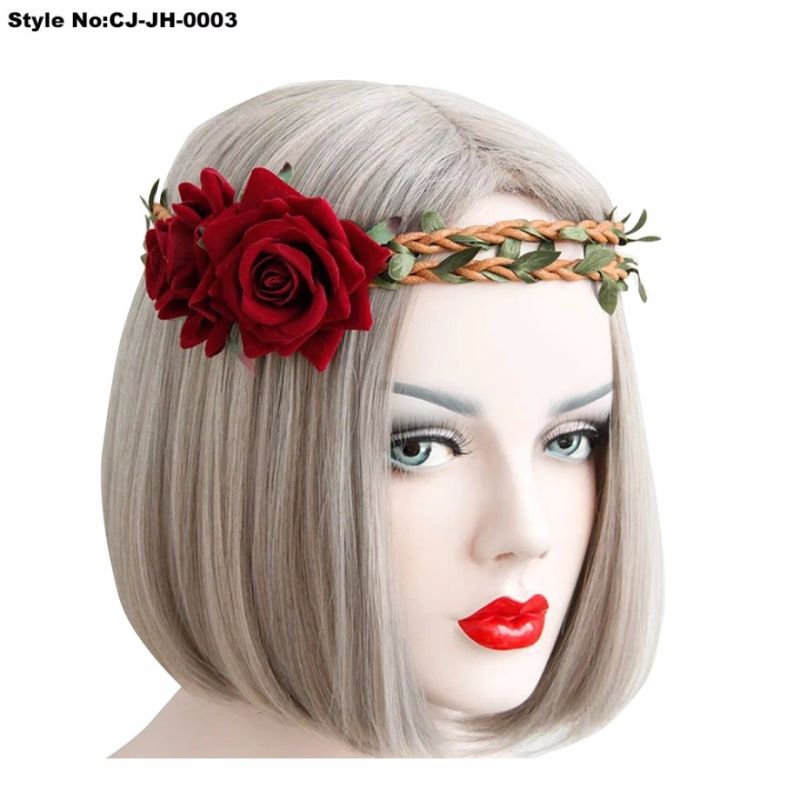 Hollowen Rose Headband, Wedding Flower Hair Ornaments