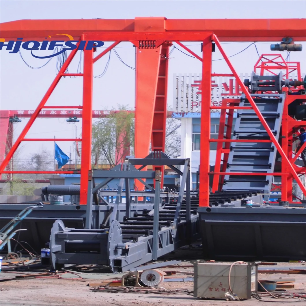 Hot Sale Hj-M60 Bucket Chain Gold and Diamond Dredger for River Gold Dredging for Sale