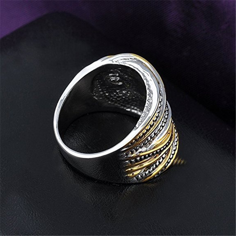 Women Men Gold Silver Rose Gold Plated Wide Index Finger Rings Costume Jewelry