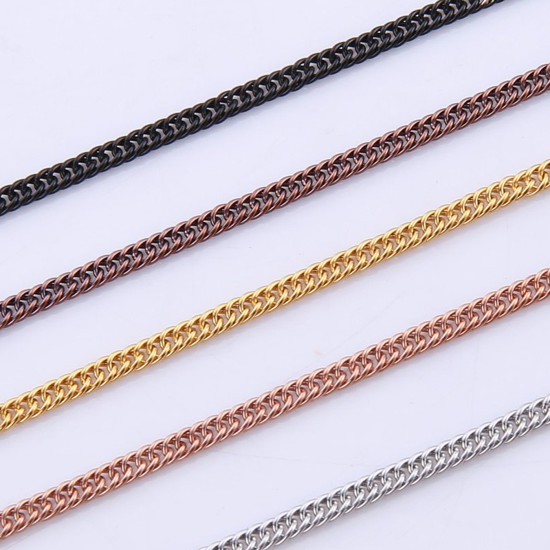 Jewelry Fine Cuban Chain Necklace for Fashion Design Gift Bag Decoration
