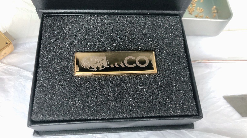 Gold Bar USB Sticks OEM Gold Pendrive Custom Gold USB