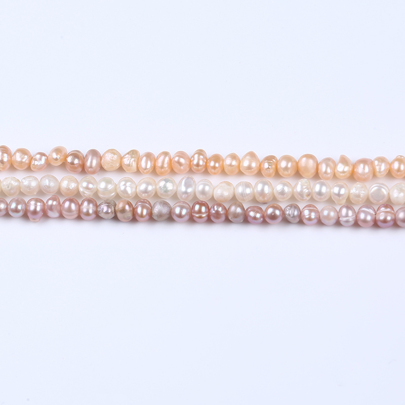 4-5mm Baroque Pearl Strands Freshwater Loose Pearls Beads