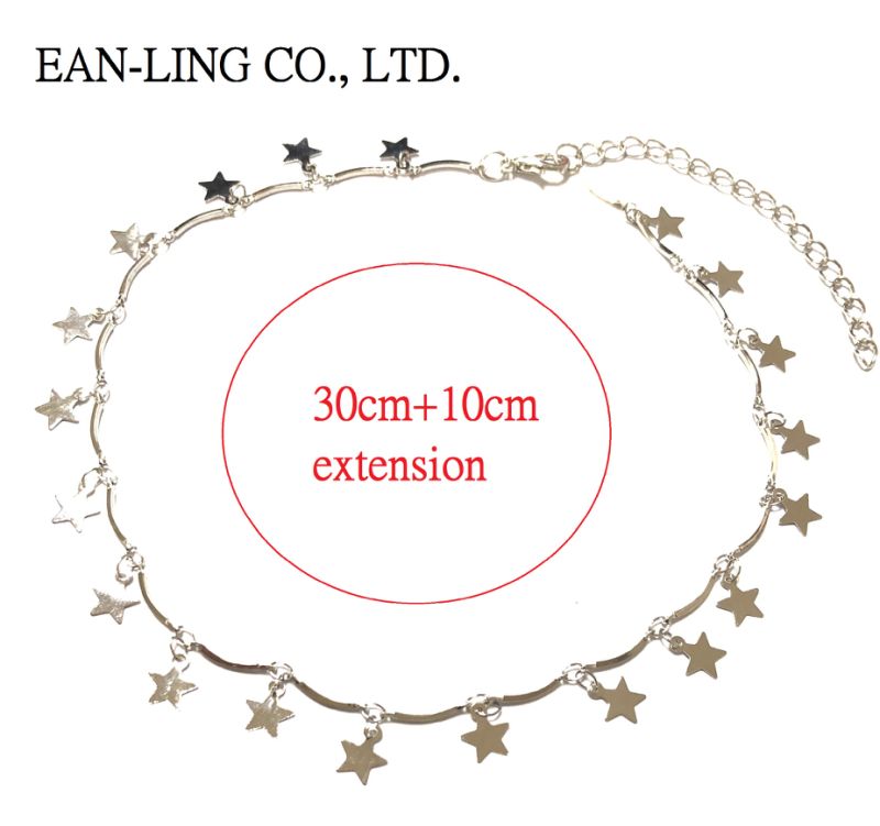 Elegant Star Sequins Choker Necklace Fashion Jewelry for Women