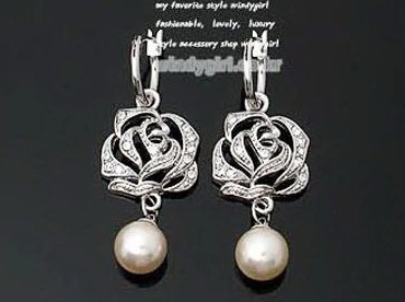 Fashion Jewelry Earrings Crystal Earrings Pearls Earrings