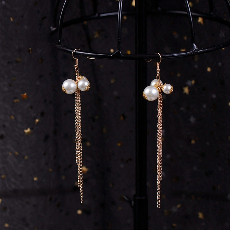 2020 Earrings Bride Pearl Tassel Long Earrings Wedding Dress Accessories Earrings