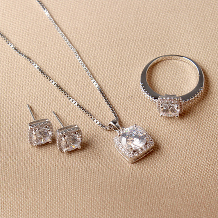 New Wedding Accessories Three-Piece Jewelry Set