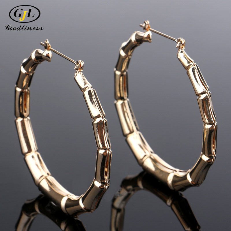 Fashion Jewelry Exaggerated Bamboo Earrings Stars Dance Nightclub Earrings Hip Hop Earrings