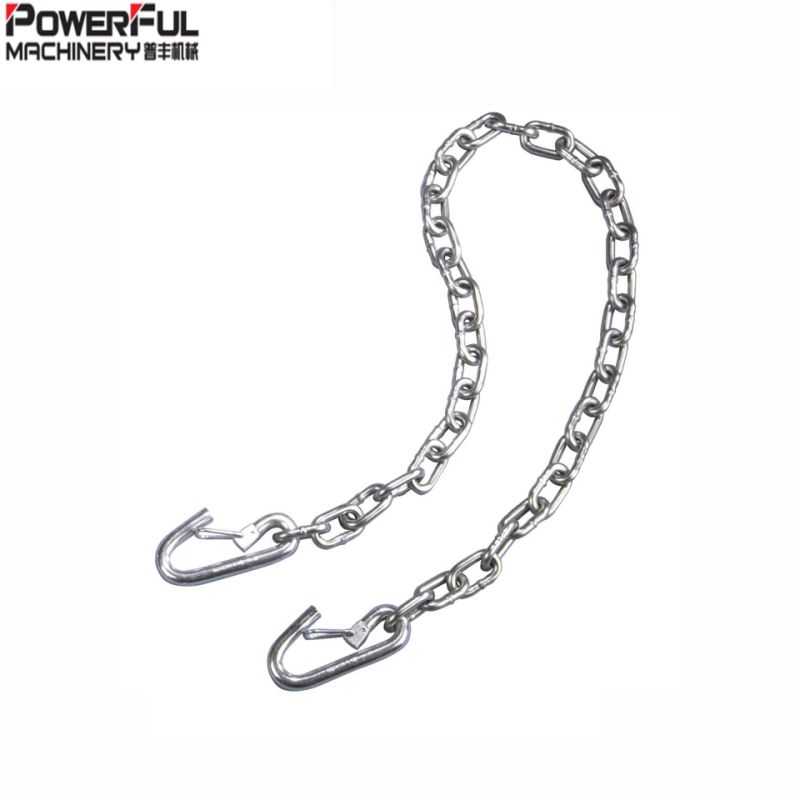 Electro Galvanized G30 Chain with S Hooks Trailer Chain