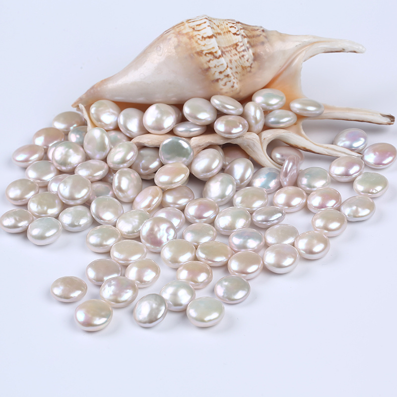 14-15mm AAA White Natural Freshwater Pearl Loose Pearl Beads