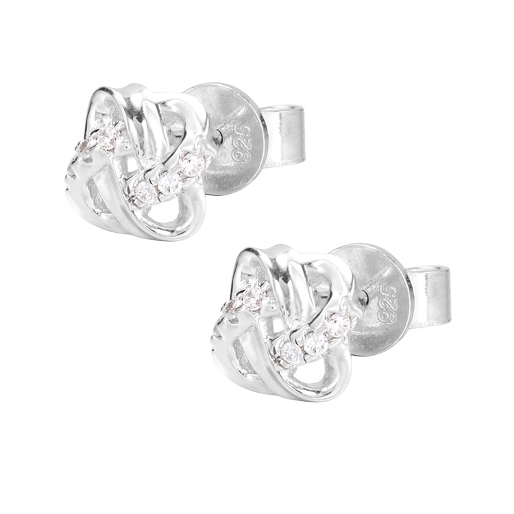 White Color Simple Cross Earrings Wholesale Price Earrings