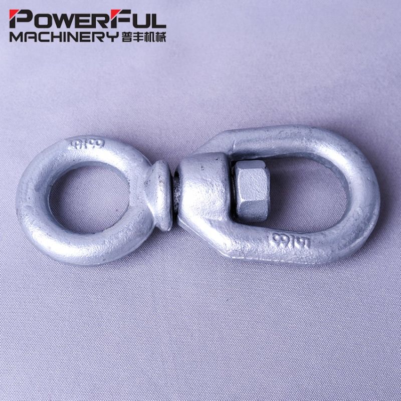 Hot Dipped Galvanized Carbon Steel G401 Double Eye Chain Swivel