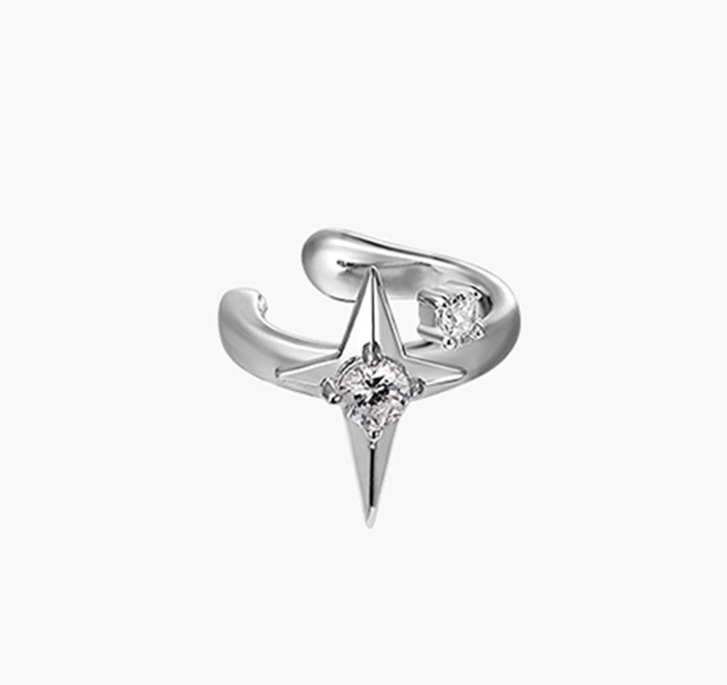 Factory Wholesale 925 Sterling Silver Fine Cuff Earring Elegant Jewelry for Trendy Women