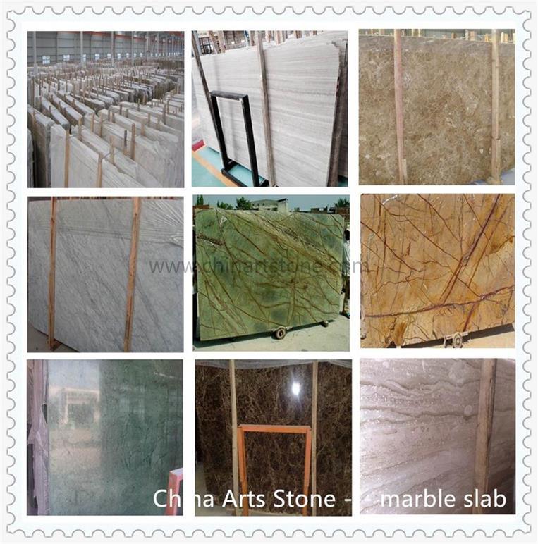 Chinese Gold and Beige Marble Slab for Wall and Floor