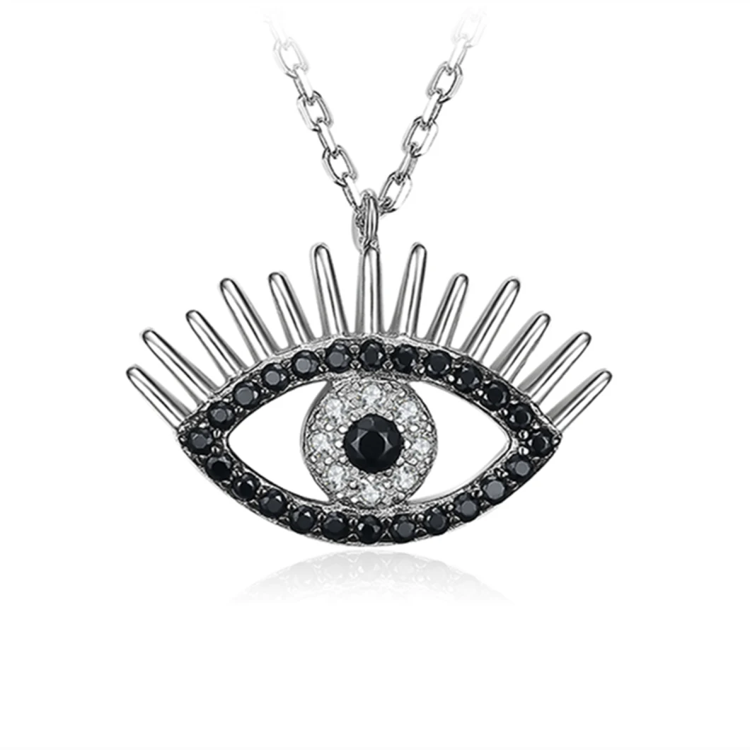 Silver Jewellery/Fashion Jewellery/ Cubic Zirconia Evil Eye Necklace/Pendant as Gift