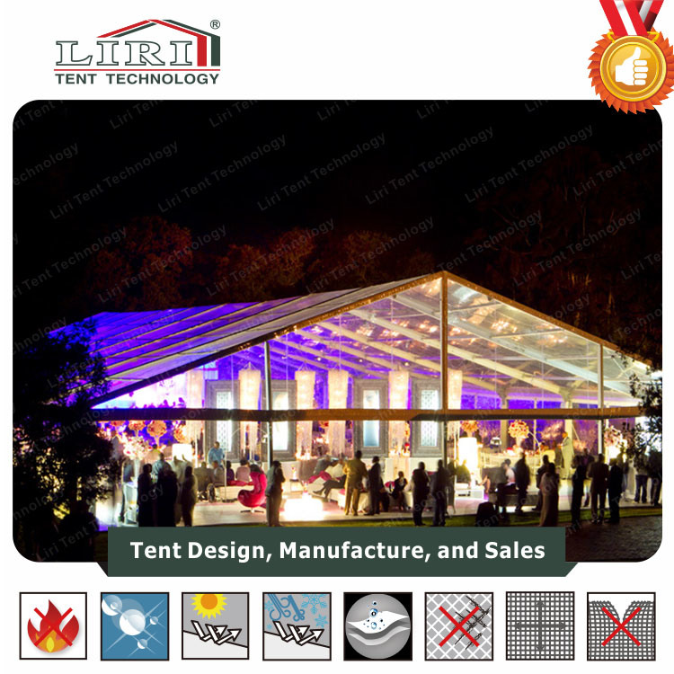 30X40m 1000 People Glass Wall Wedding Tent for Luxury Wedding Event Party