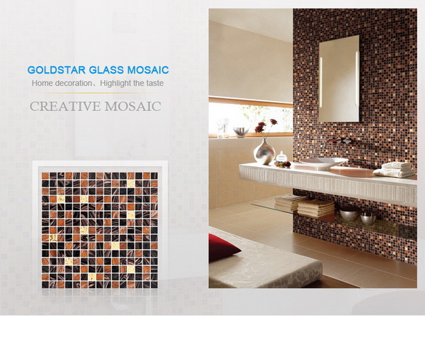 Golden Select Mosaic Wall Tile Glass Mosaic Tile Glass Mix Golden Mosaic Tile
