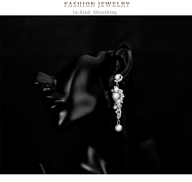 Fashion Jewelry Accessories Wedding Earrings Fashion Crystal Pearl Earrings