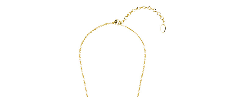 Paris Pendant Necklace 18K Gold Plated Glowing Necklace Modern Pendant Necklace