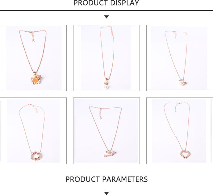 2020 Fashion Jewelry Gold Pendant Necklace with Rhinestone