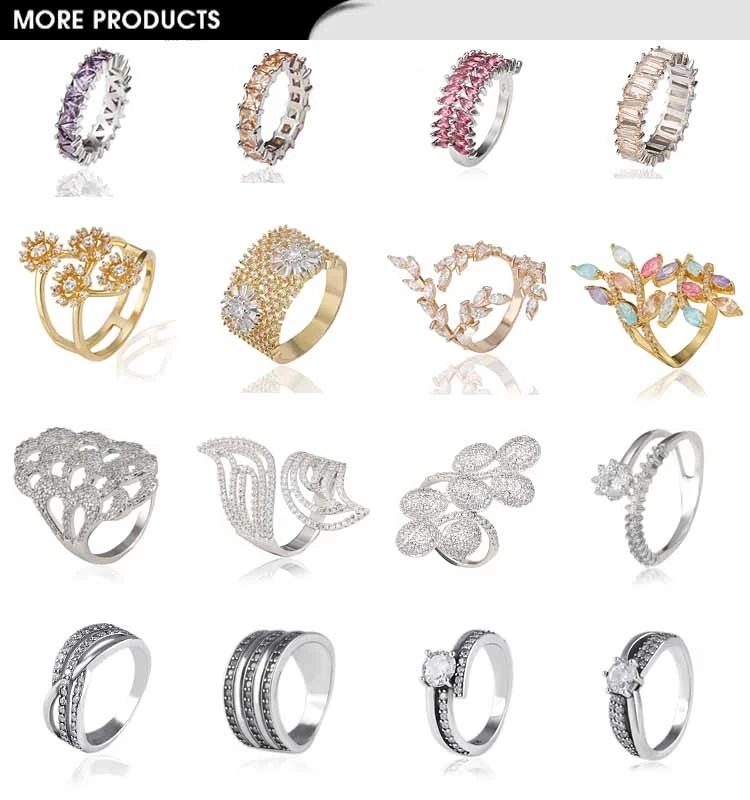 14K 18K 22K Gold Gemstone Moonstone Simple Delicate Latest Gold Finger Ring Designs for Girls