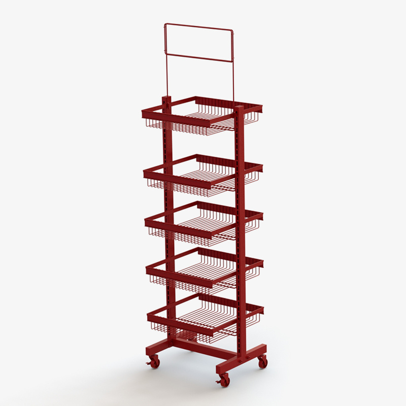 5-Tiers Floor Stand Display Rack