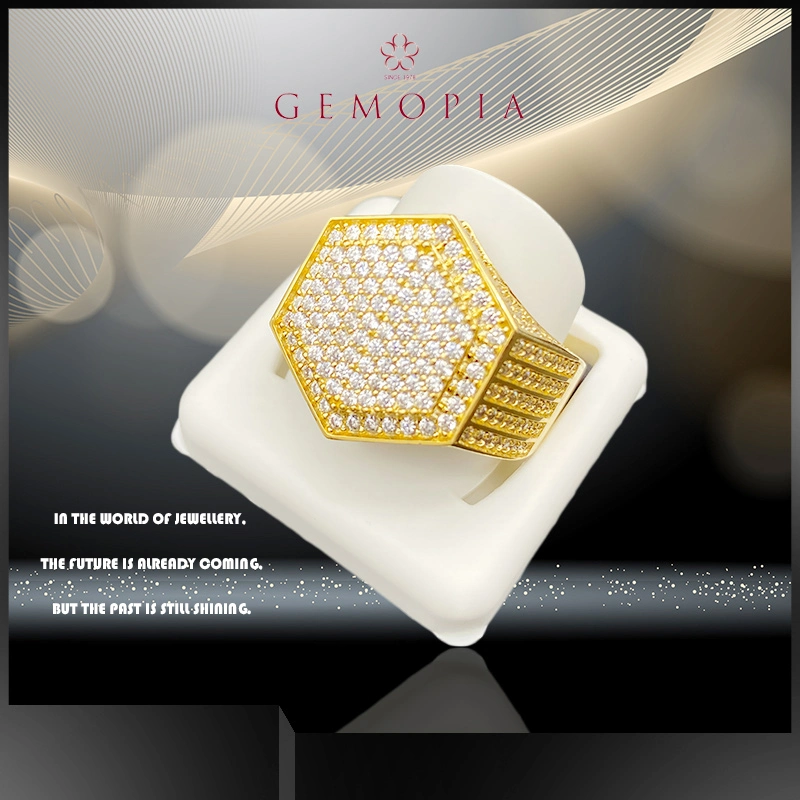Custom Fashion Jewellery 18K Gold Diamond Wedding Jewelry Ring