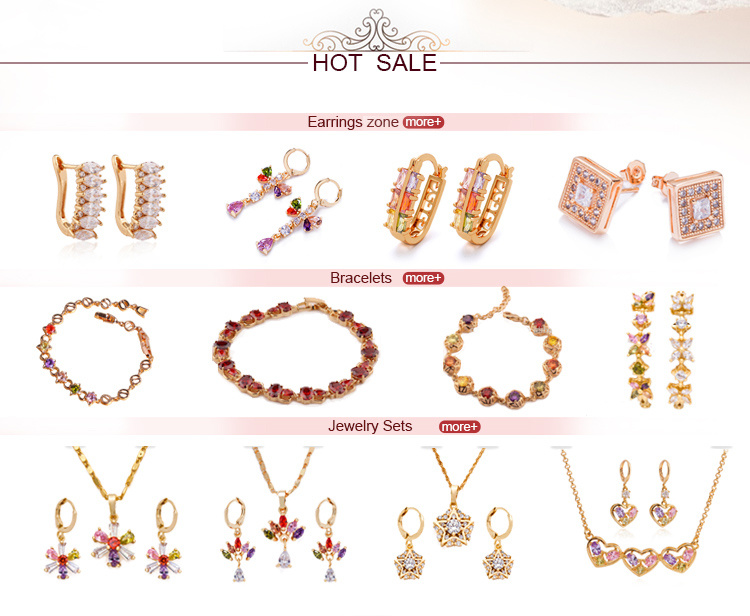 Fashion 18K Gold Plated Hoop Huggie CZ Earrings for Women