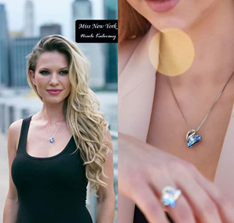 Fine Heart Shaped Pendant Necklace Fashion Jewelry for Girlfriend