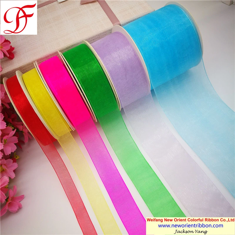 Best Quality Nylon Sheer Organza Ribbon for Wedding/Accessories/Wrapping/Gift/Bows/Packing/Christmas Decoration