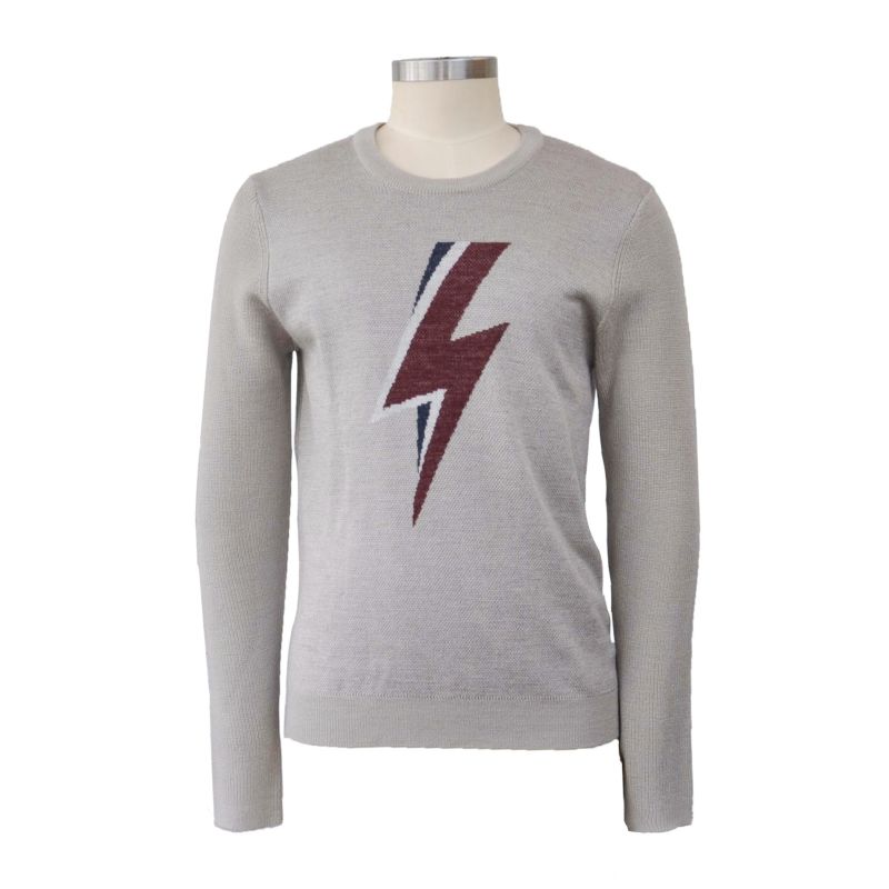 Thunder Graphic Crewneck Pullover Sweater Imn-16aw2055