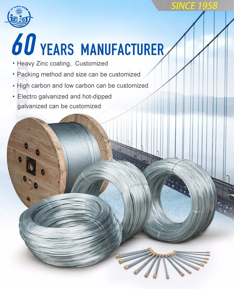 Galvanized Steel Wire Strand/Stay Guy Wire/Galvanized Steel Wire Rope