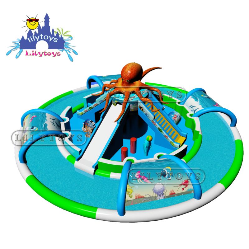 Hot Selling Inflatable Amusement Park Land Water Park for Beach