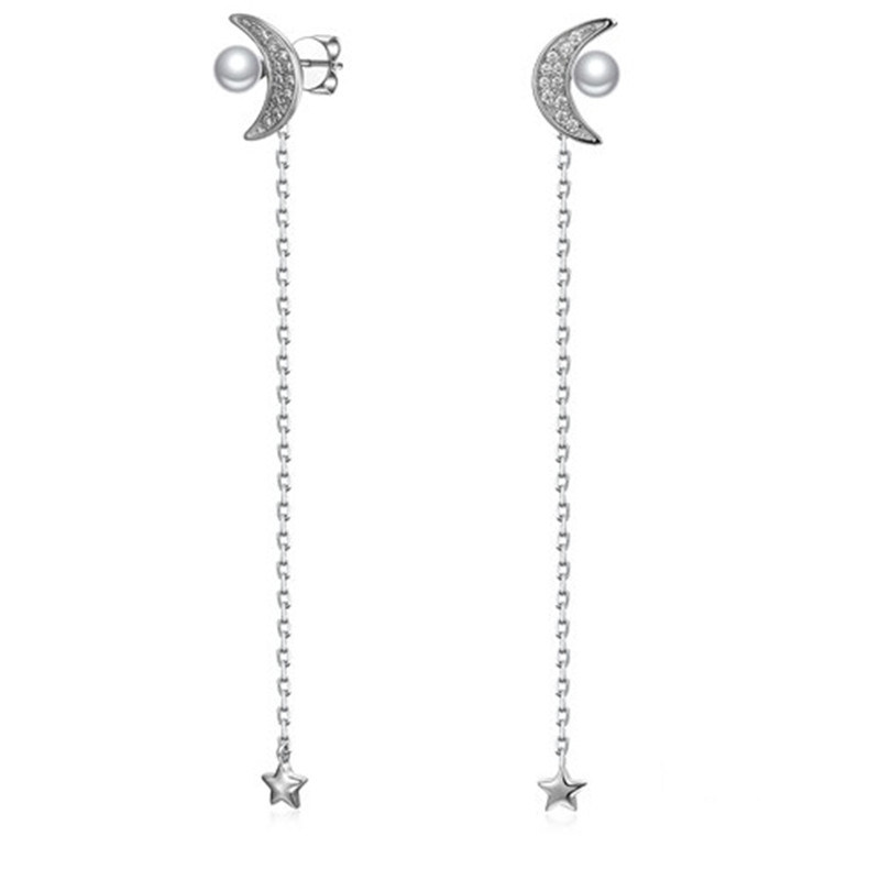 925 Silver Fashion Eight-Pointed Star Earring for Girls