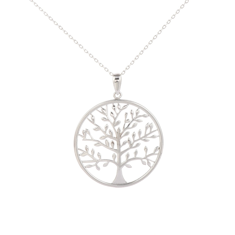 Keiyue OEM Design Men Tree of Life 925 Silver Necklace Pendant