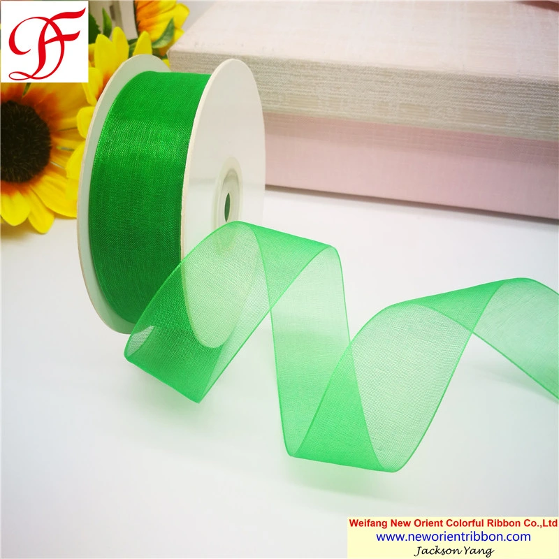 Export Nylon Sheer Organza Ribbon for Wedding/Accessories/Wrapping/Gift/Bows/Packing/Party Decoration
