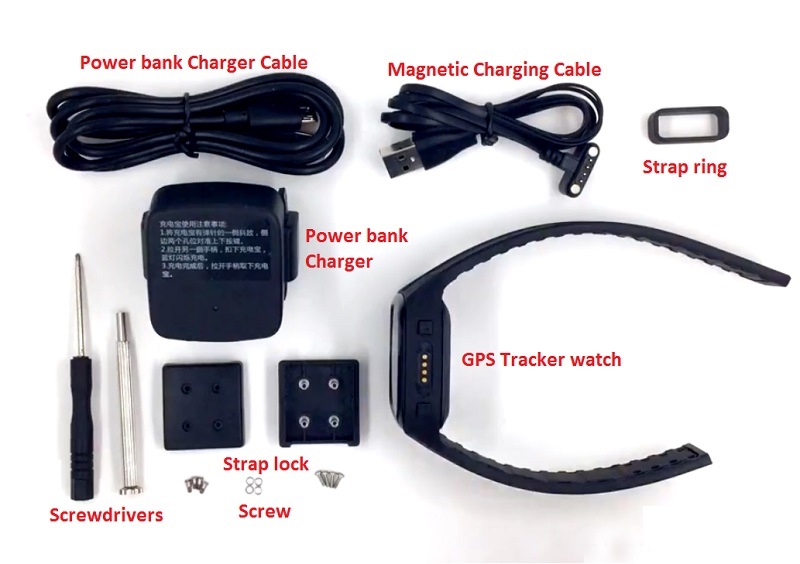 Quarantine Bracelet GPS Monitoring Body Temperature Tamper Proof Position Tracking Bracelet