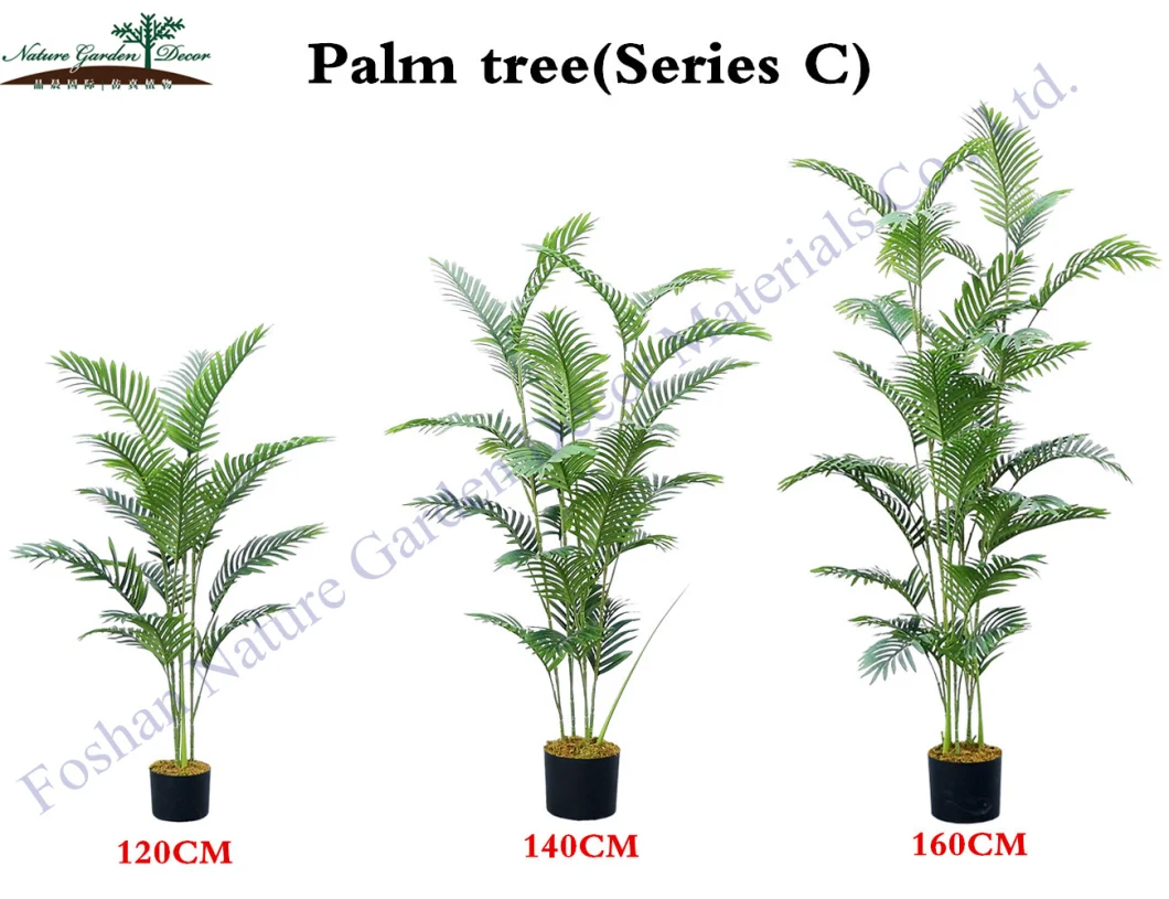 China Supply Fake Palm Plant for Bathroom Life Ornament Artificial Tree Indoor