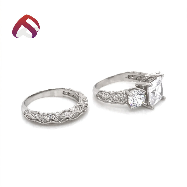 Hot Sale 925 Sterling Silver Couple Ring Jewelry for Wedding
