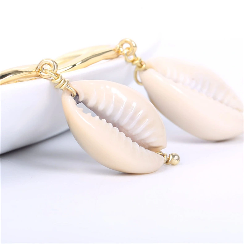 14K Gold Plated Baroque Pearl Earrings for Women Statement Hoop Earrings