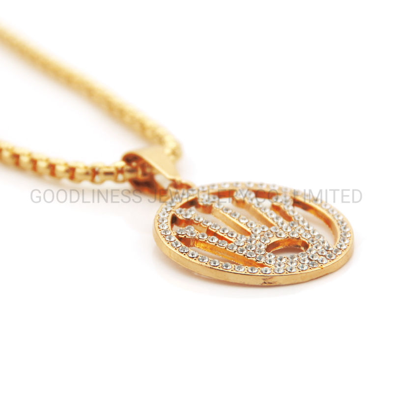 Manufacturer Popular New Hip Hop Crown Diamond Pendant Necklace