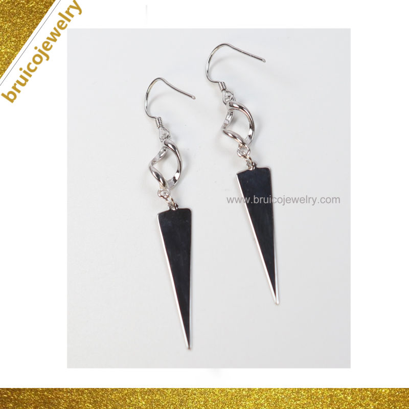 Beautiful 925 Sterling Silver Jewelry in Rhodium Gold Earring for Girls