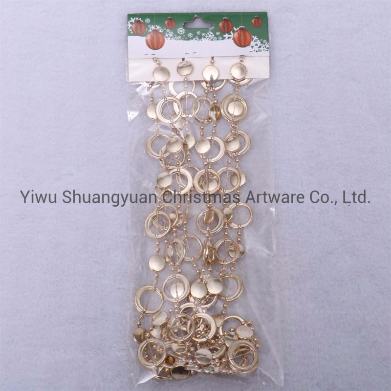 Bulingbuling Champagne Gold Plastic Beads Chain Roll