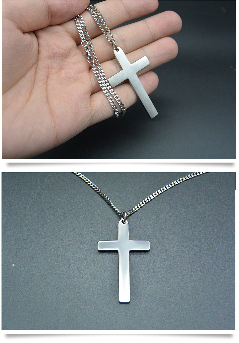 Wholesale Necklace Stainless Steel Jewelry Cross Chain