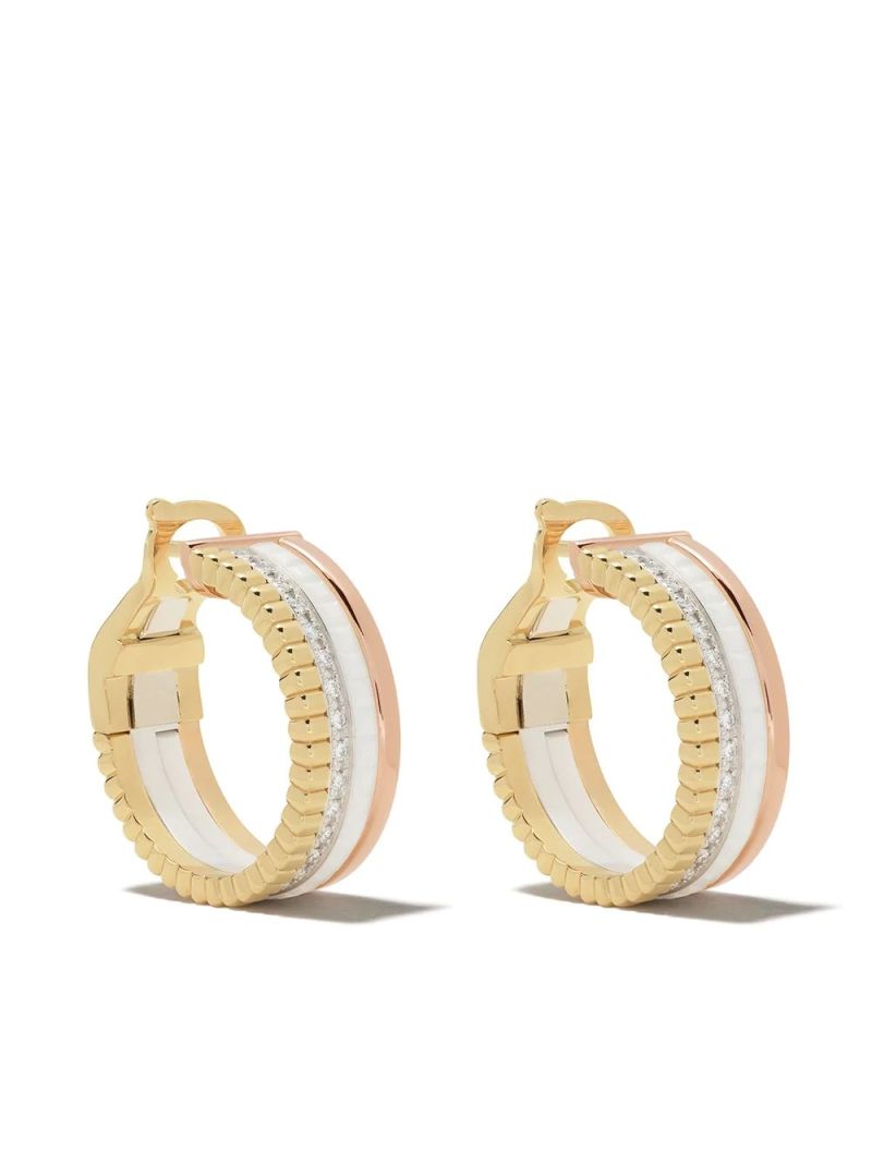 Fashion Hoop Earrings with Diamonds Jewelry