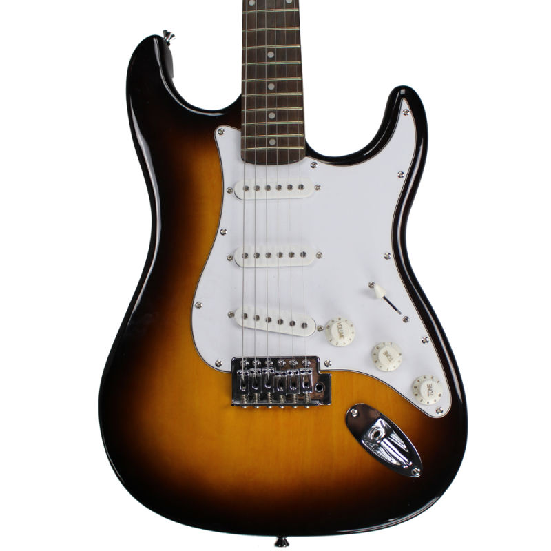 Sunburst/ Blue/ White/ Pick Beautiful Pearl Pickguard St Electric Guitar