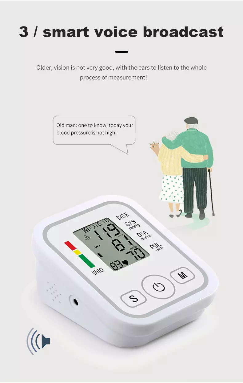 Blood Pressure Monitor Upper Arm Wrist Cuff Bp Cuff