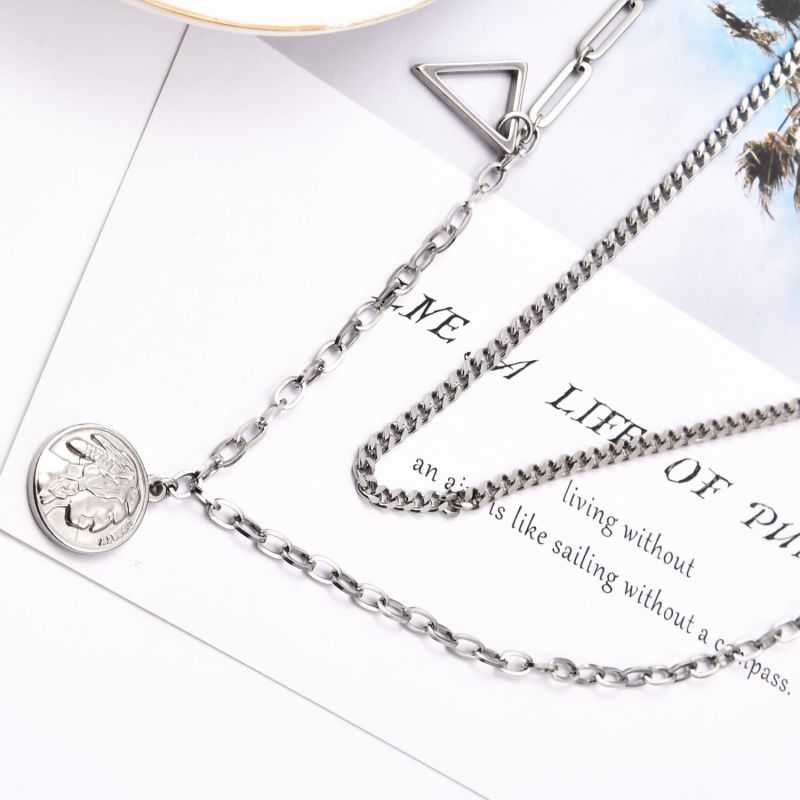 Fashionable Men Lady Jewel Hip Hop Cuban Chain Jewelry Layered Necklace with pendant Gift Design