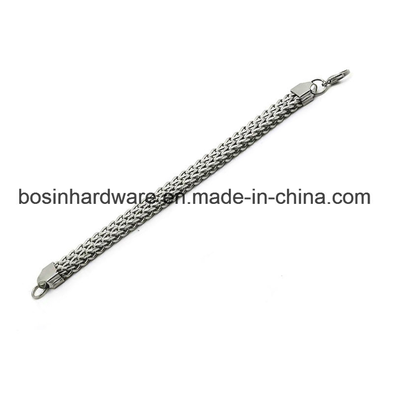 Stainless Steel Double Curb Cuban Chain Bracelet